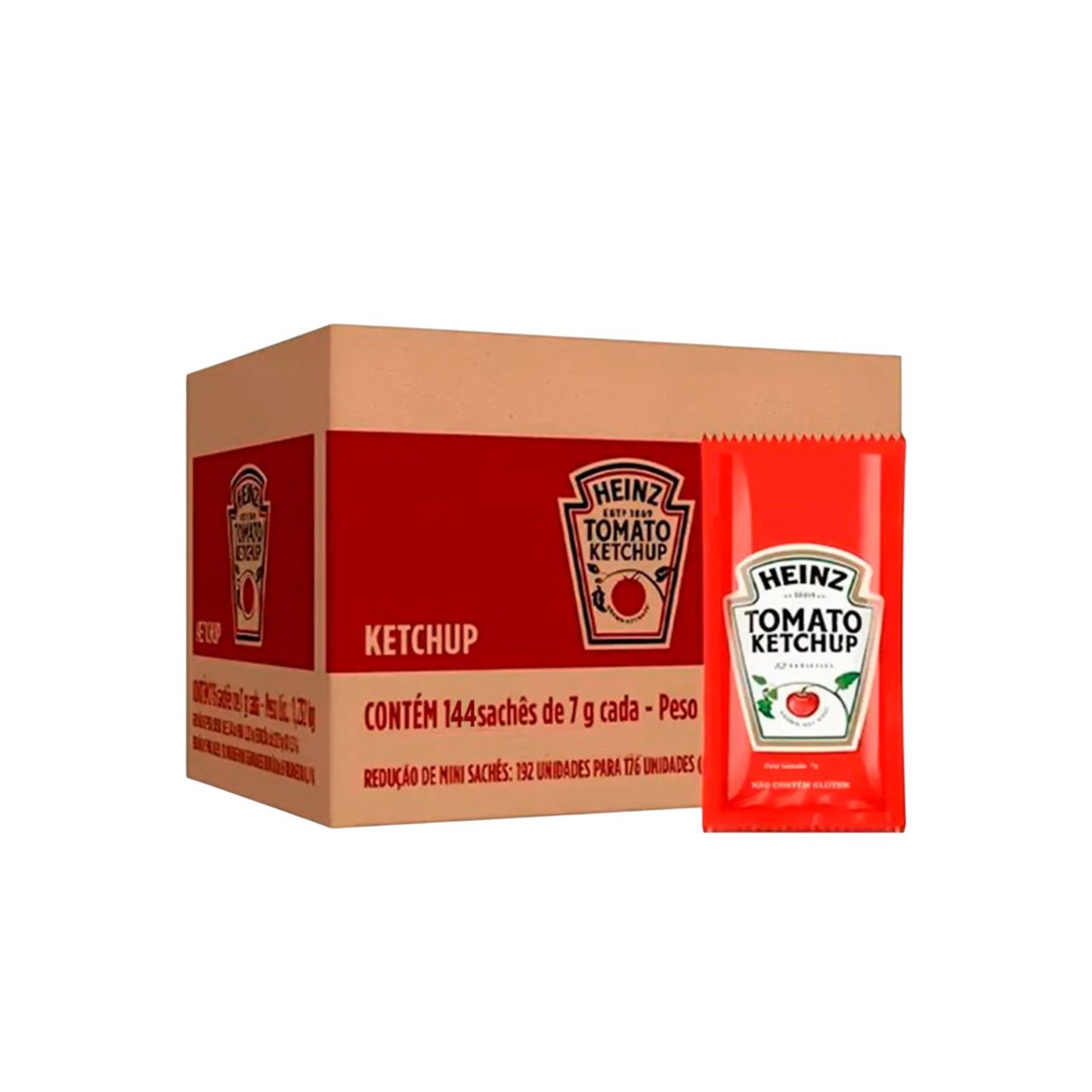 Ketchup Heinz Sache de 7g caixa com 144 Un - CX